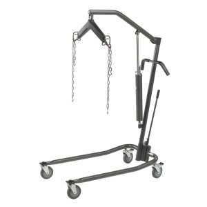 Drive Medical Deluxe Hydraulic Patient Lift - Supports up to 450 lbs, Silver Vein, Pack of 1, 13023SV